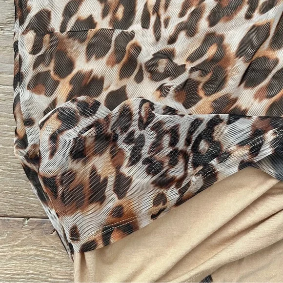 Chico's Cheetah Print Mesh Sleeveless Top | Chico's Animal Print Top Size Large - Picture 5 of 12